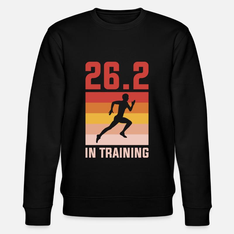 26.2 In Training Marathon Gift - Stanley/Stella CHANGER Unisex Organic Sweatshirt - black