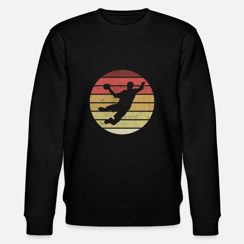 Handball Retro - Stanley/Stella Unisex Bio-Sweatshirt CHANGER  - Schwarz