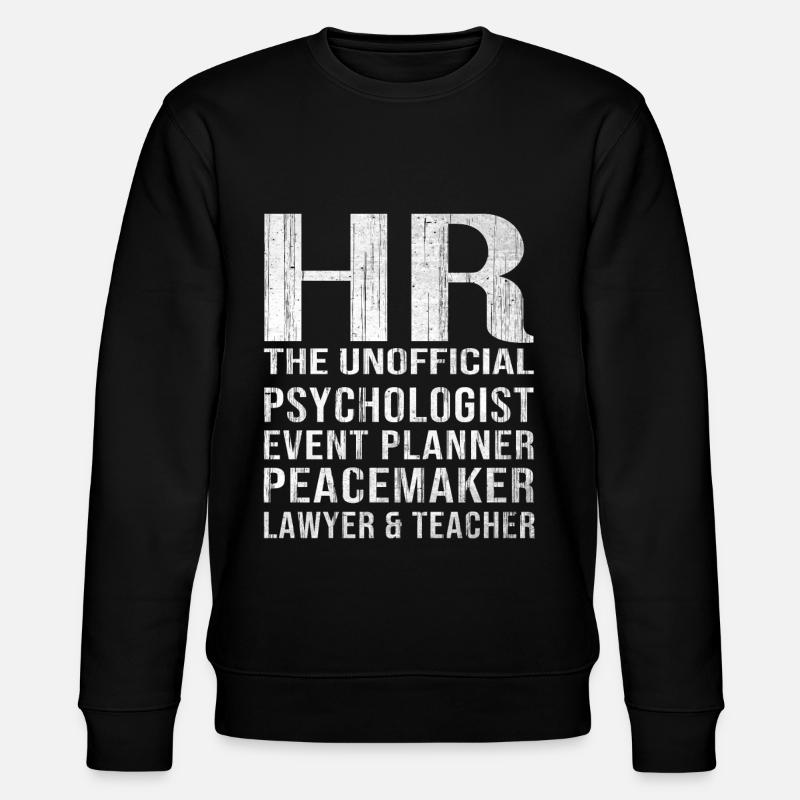 HR Manager Personalabteilung Recruiter - Stanley/Stella Unisex Bio-Sweatshirt CHANGER  - Schwarz