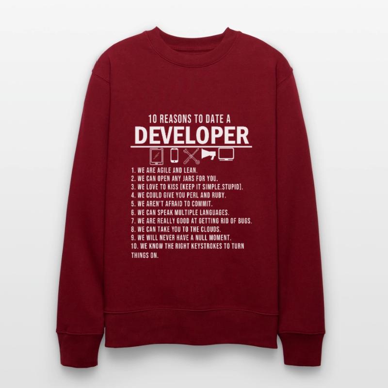 Software developer programming programming Stanley/Stella CHANGER Unisex Organic Sweatshirt