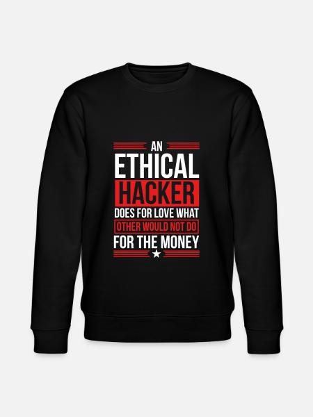 Ethical Hacking Cybersecurity Security Hacker - Stanley/Stella Unisex Bio-Sweatshirt CHANGER  - Schwarz