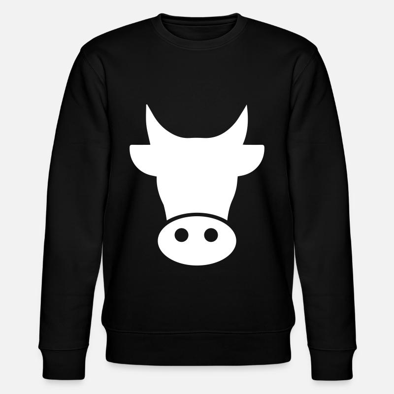 Tête de vache - Sweat bio CHANGER Stanley/Stella Unisexe - noir