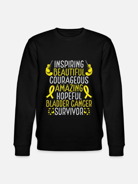 Bladder Cancer Survivor Bladder Cancer Awareness - Stanley/Stella CHANGER Unisex Organic Sweatshirt - black