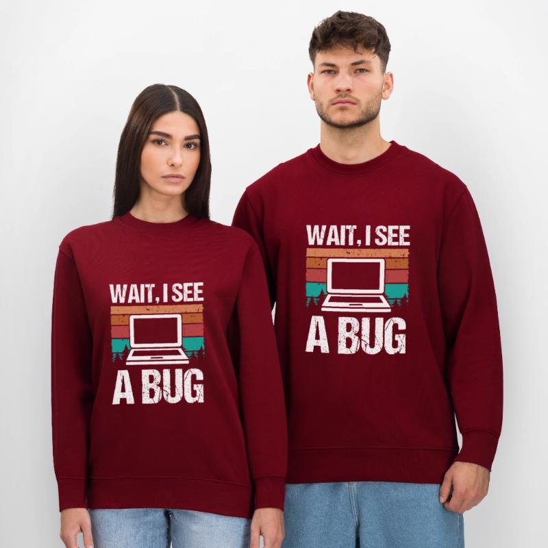 Quality Assurance Wait I see a Bug Software Code Stanley/Stella Unisex Bio-Sweatshirt CHANGER 