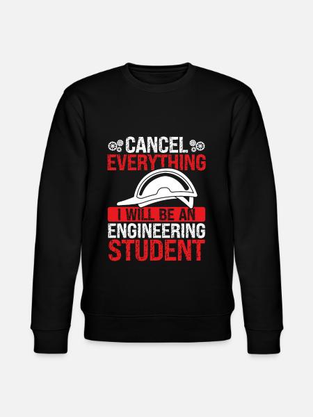 Funny Engineering Student Engineering School - Stanley/Stella Unisex Bio-Sweatshirt CHANGER  - Schwarz