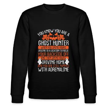 Halloween Ghost Hunter Caméra Drôle De Chasse aux Fantômes - Sweat bio CHANGER Stanley/Stella Unisexe - noir - Devant - Nik (191cm) & Marisol (170cm)