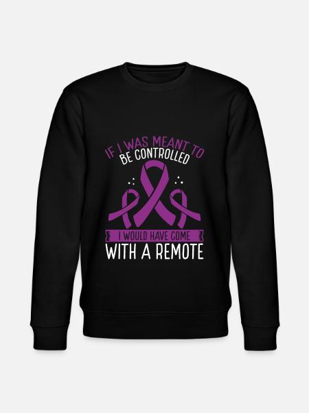 Domestic Violence Awareness Remote Domestic Abuse - Stanley/Stella CHANGER Unisex Organic Sweatshirt - black