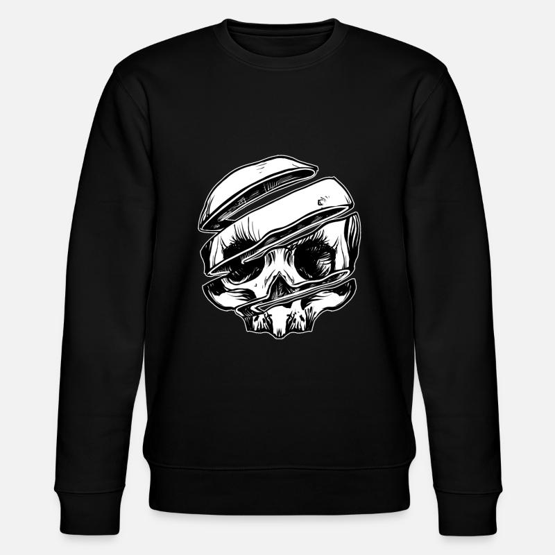 Schädel-Scheibe - Stanley/Stella Unisex Bio-Sweatshirt CHANGER  - Schwarz