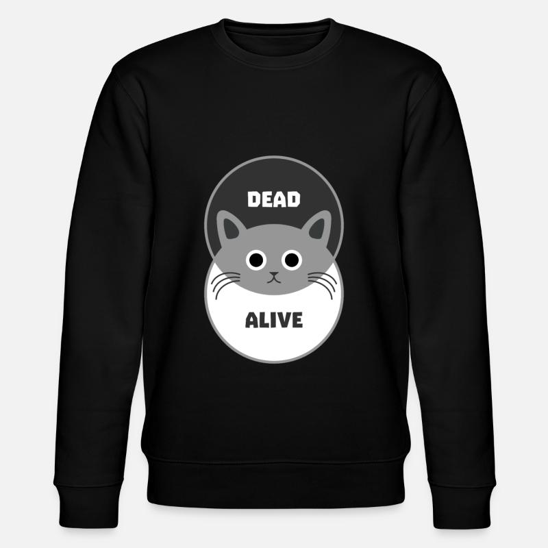 Le chat de Schrödinger - Sweat bio CHANGER Stanley/Stella Unisexe - noir