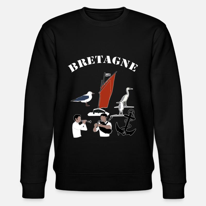 bretagne symboles - Sweat bio CHANGER Stanley/Stella Unisexe - noir