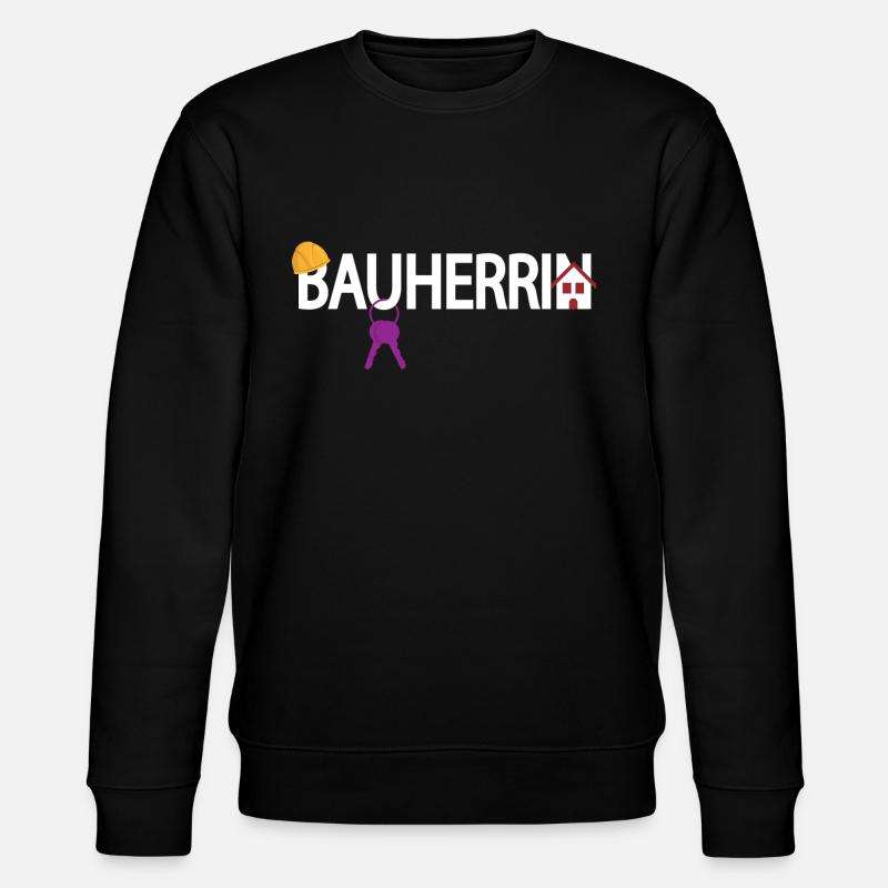 Bauherrin - Stanley/Stella Unisex Bio-Sweatshirt CHANGER  - Schwarz