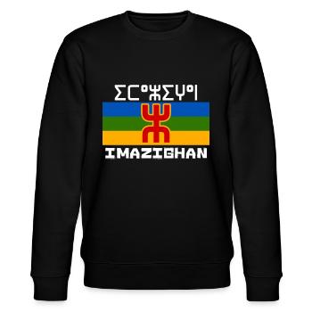 Amazigh Symbole Berbère Maroc Algérie - Sweat bio CHANGER Stanley/Stella Unisexe - noir - Devant - Nik (191cm) & Marisol (170cm)
