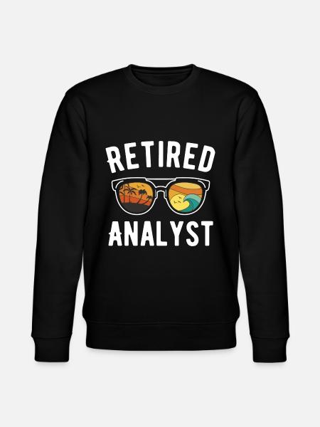 Retired Analyst's Beach Eyewear Vibe - Stanley/Stella CHANGER Unisex Organic Sweatshirt - black