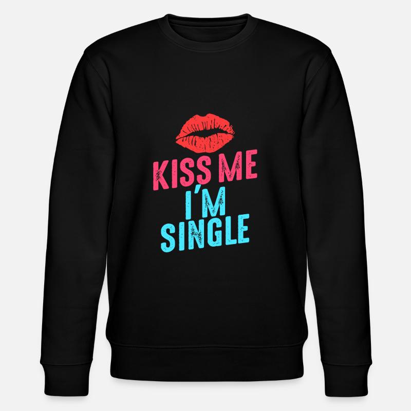 I'm single - Stanley/Stella CHANGER Unisex Organic Sweatshirt - black