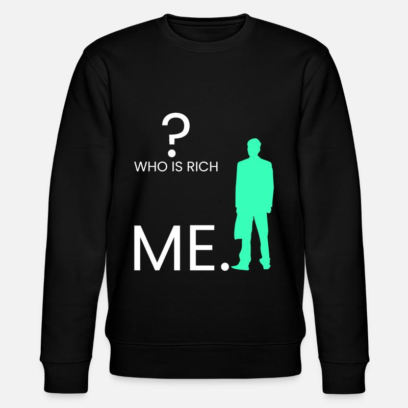 Who is rich? I. - Stanley/Stella CHANGER Unisex Organic Sweatshirt - black