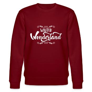 winter - Stanley/Stella CHANGER Unisex Organic Sweatshirt - burgundy - Front - Nik (191cm) & Marisol (170cm)