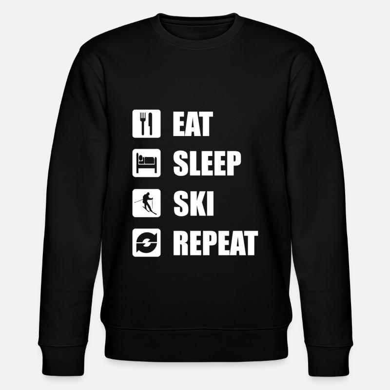 Skiing - Stanley/Stella CHANGER Unisex Organic Sweatshirt - black