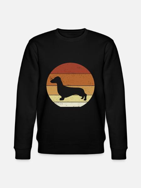 Dachshund Gift Idea - Stanley/Stella CHANGER Unisex Organic Sweatshirt - black