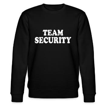 Team security - Stanley/Stella Unisex Bio-Sweatshirt CHANGER  - Schwarz - Vorne - Nik (191cm) & Marisol (170cm)