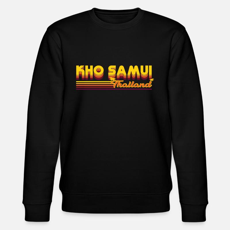 Ko Samui - Inselparadies im Design - Stanley/Stella Unisex Bio-Sweatshirt CHANGER  - Schwarz