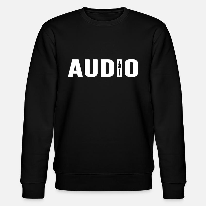 audio tontechnik - Stanley/Stella Unisex Bio-Sweatshirt CHANGER  - Schwarz