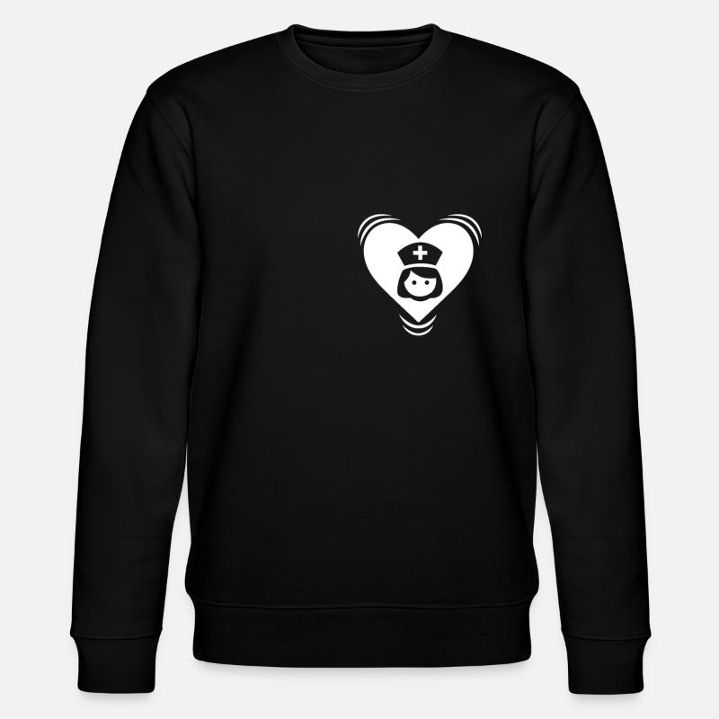 Krankenschwester - Stanley/Stella Unisex Bio-Sweatshirt CHANGER  - Schwarz