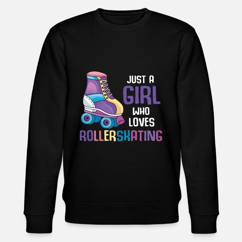 Rollerblading Mädchen Skater Inline Skating - Stanley/Stella Unisex Bio-Sweatshirt CHANGER  - Schwarz