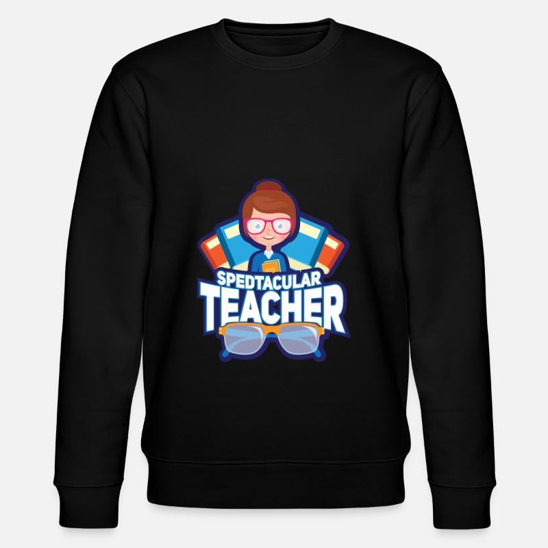Spedtacular Teacher - Spektakulärer Lehrer - Stanley/Stella Unisex Bio-Sweatshirt CHANGER  - Schwarz