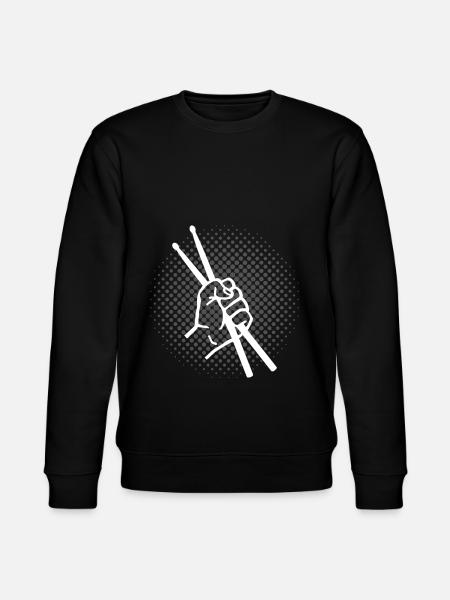 Drummer Drummer Drummer Sticks idea - Stanley/Stella CHANGER Unisex Organic Sweatshirt - black