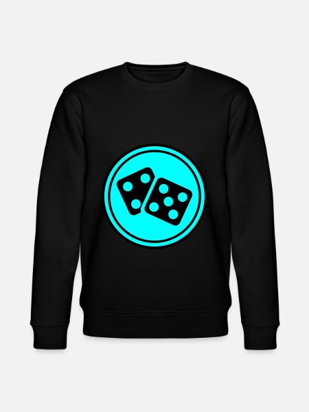 Dice Casino Circle - Stanley/Stella CHANGER Unisex Organic Sweatshirt - black