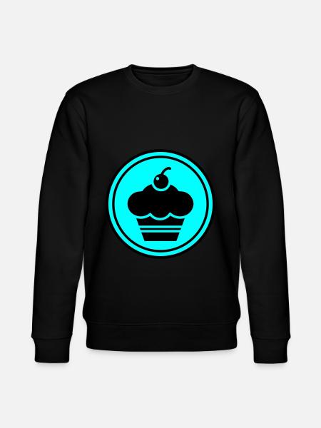 Cupcake silhouette circle - Stanley/Stella CHANGER Unisex Organic Sweatshirt - black