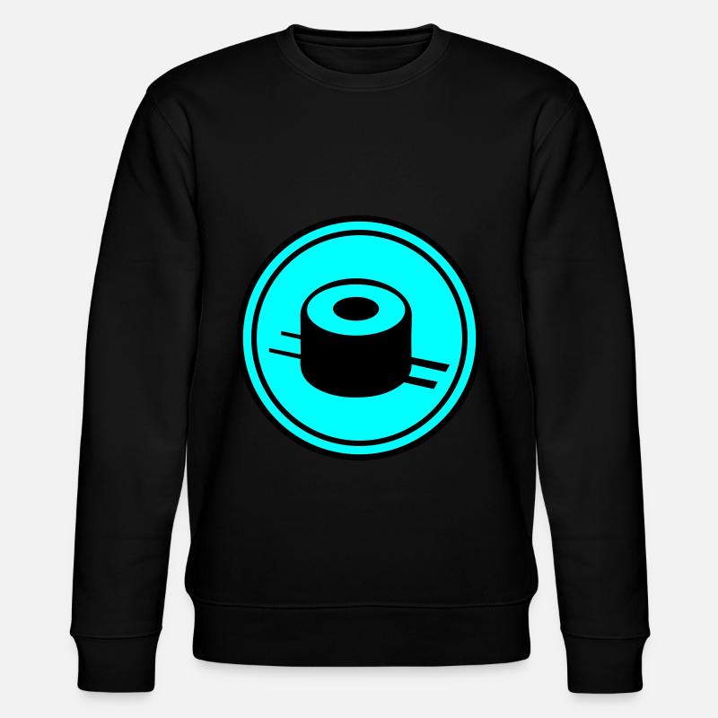Sushi icon Kreis - Stanley/Stella Unisex Bio-Sweatshirt CHANGER  - Schwarz