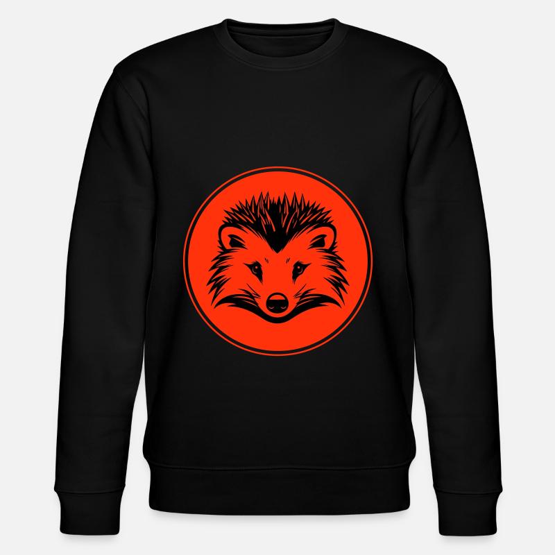 Igel Tier - Stanley/Stella Unisex Bio-Sweatshirt CHANGER  - Schwarz