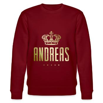 Andreas - Sweat bio CHANGER Stanley/Stella Unisexe - bordeaux - Devant - Nik (191cm) & Marisol (170cm)