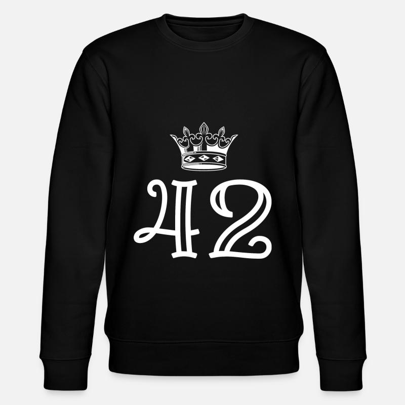 42 Couronne numérique - Sweat bio CHANGER Stanley/Stella Unisexe - noir