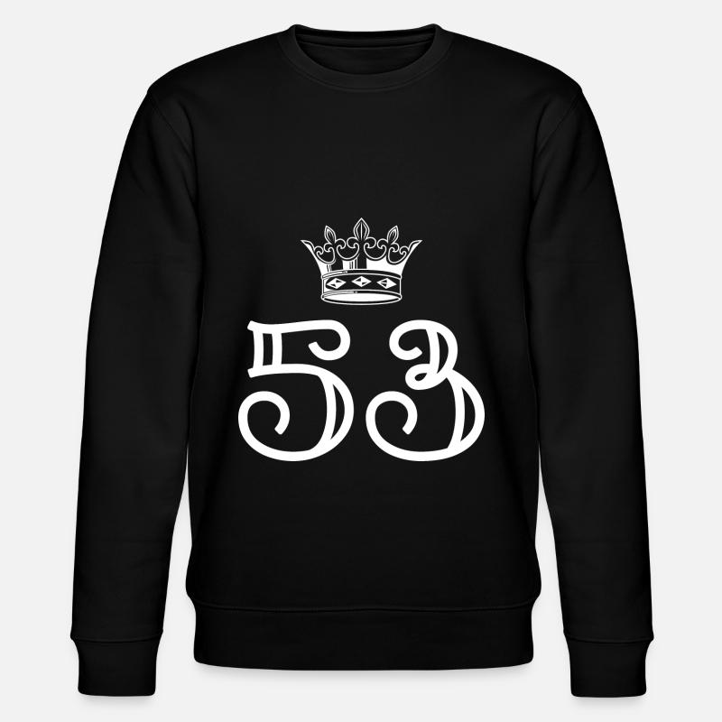 53 Couronne numérique - Sweat bio CHANGER Stanley/Stella Unisexe - noir