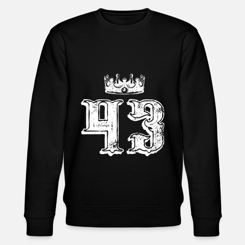 43 Number crown - Stanley/Stella CHANGER Unisex Organic Sweatshirt - black
