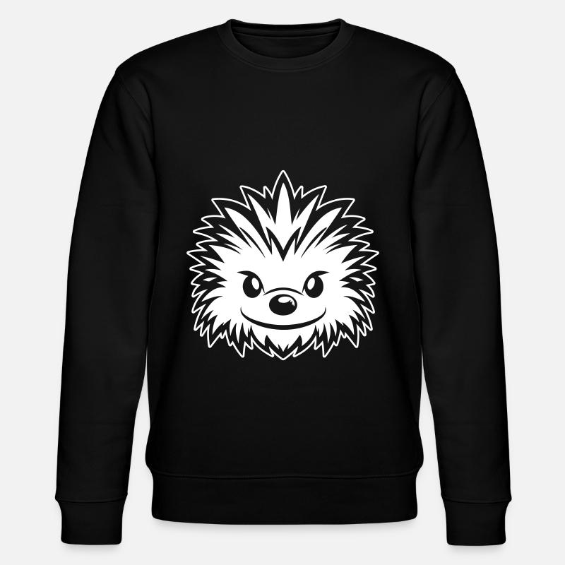 Igel Comic - Stanley/Stella Unisex Bio-Sweatshirt CHANGER  - Schwarz