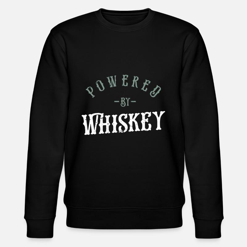 Powered By Whiskey - Whiskey - Stanley/Stella CHANGER Unisex Organic Sweatshirt - black