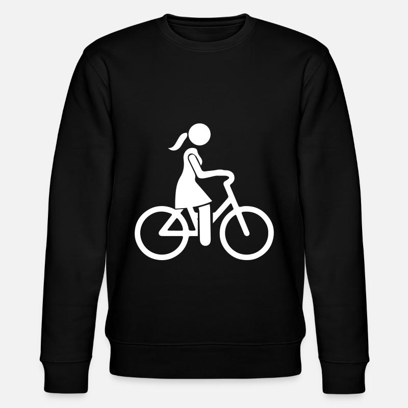 Fahrrad Icon - Stanley/Stella Unisex Bio-Sweatshirt CHANGER  - Schwarz