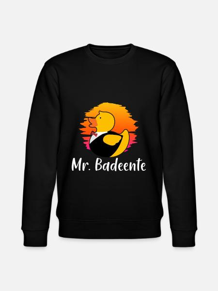 Badeente Gummiente - Stanley/Stella Unisex Bio-Sweatshirt CHANGER - Schwarz