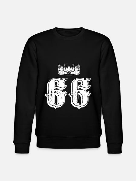 66 Number crown - Stanley/Stella CHANGER Unisex Organic Sweatshirt - black