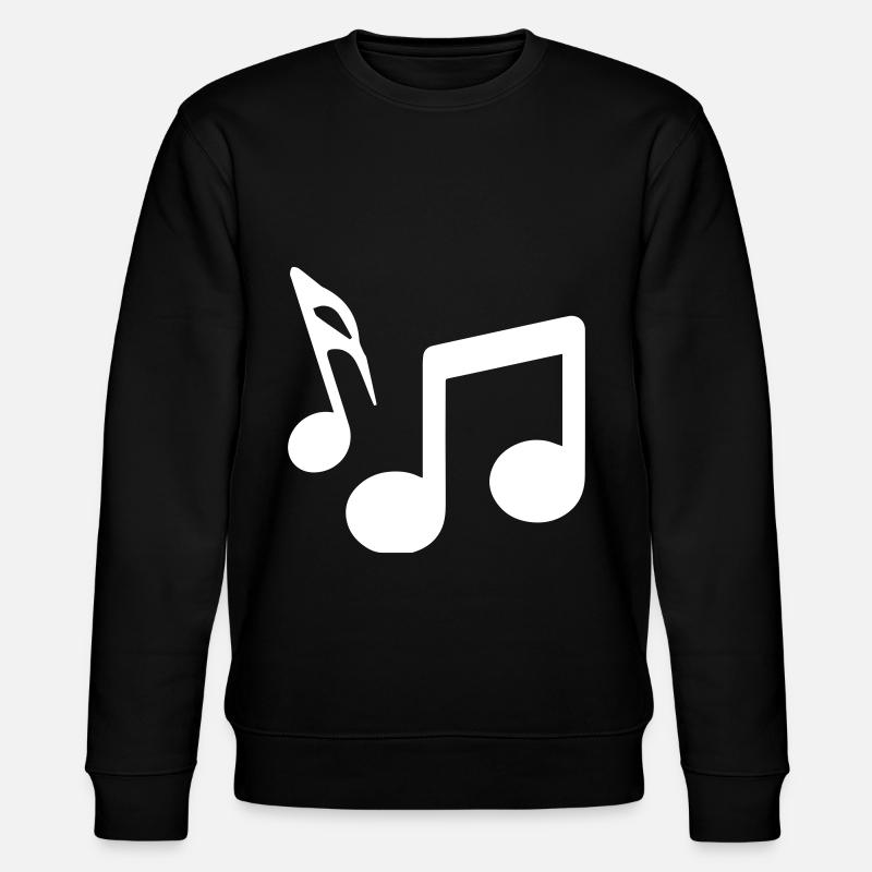 Musiknoten zeichen - Stanley/Stella Unisex Bio-Sweatshirt CHANGER  - Schwarz