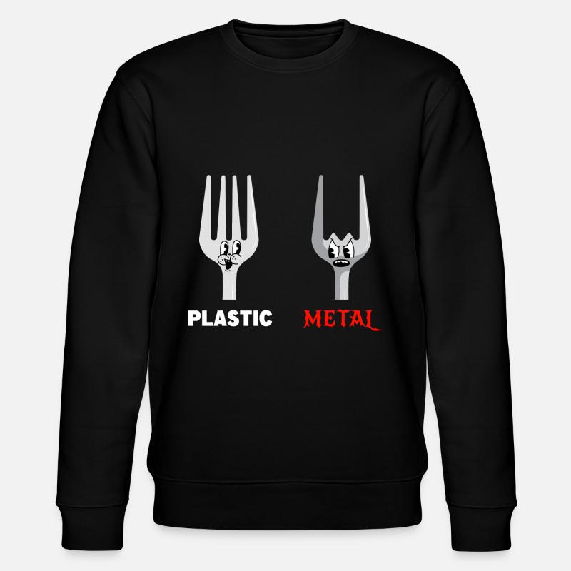 Fourchette Plastic Metal Musique - Sweat bio CHANGER Stanley/Stella Unisexe - noir