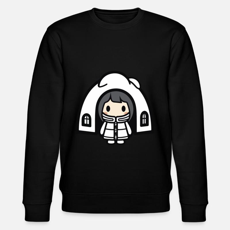 Bande dessinée d’hiver Eskimo Igloo - Sweat bio CHANGER Stanley/Stella Unisexe - noir