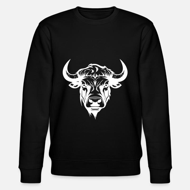 Tête d’animal taureau - Sweat bio CHANGER Stanley/Stella Unisexe - noir