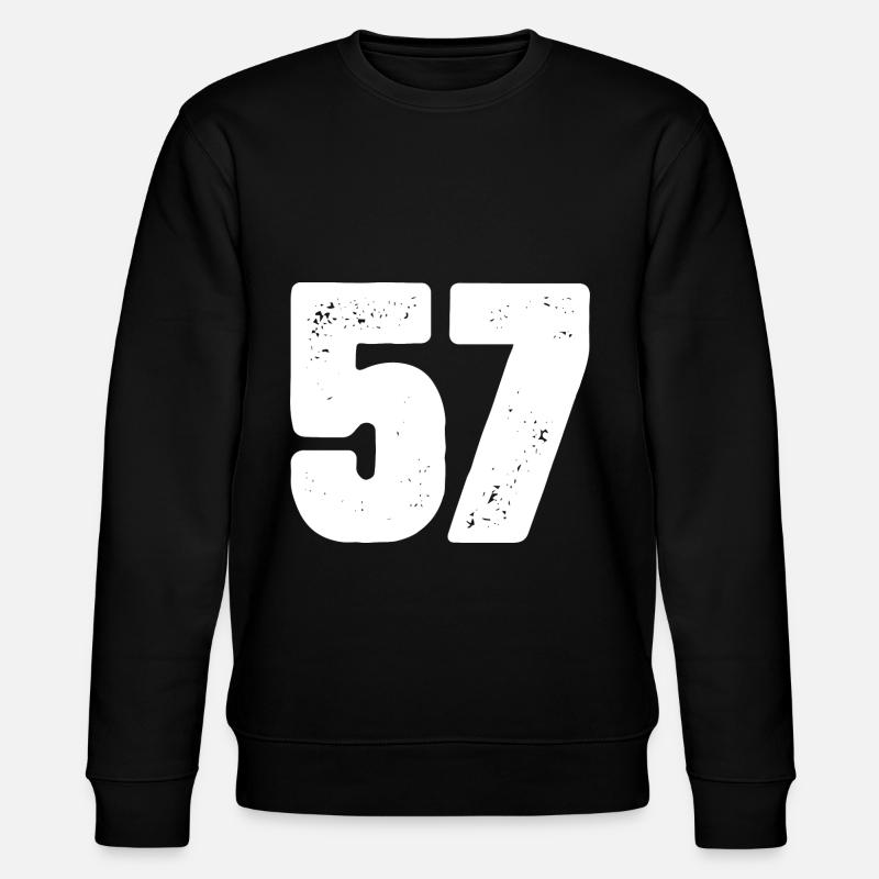 57 Maillot numéro - Sweat bio CHANGER Stanley/Stella Unisexe - noir