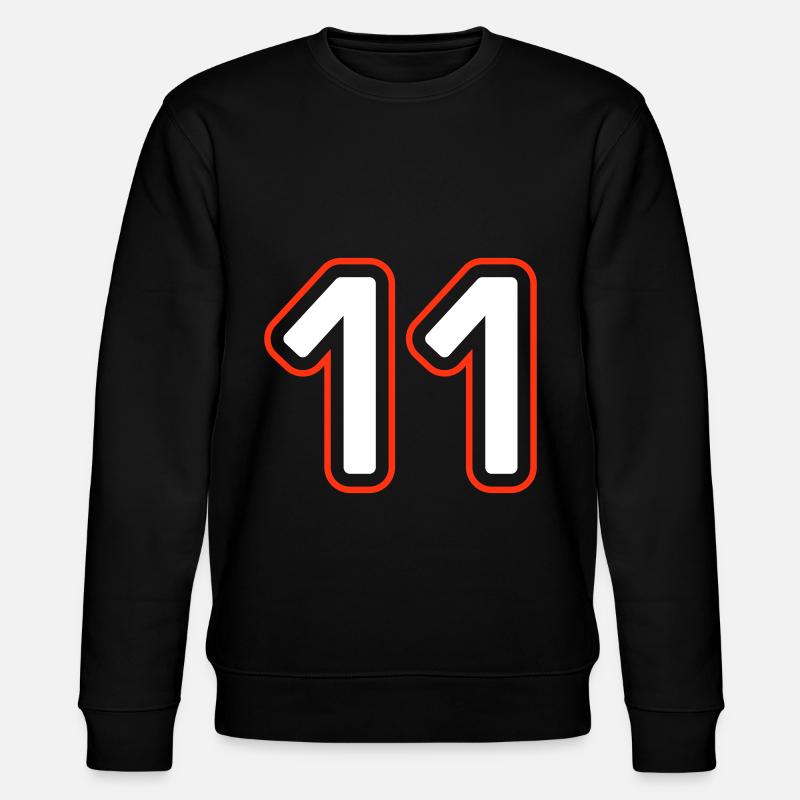 11 Zahl symbol - Stanley/Stella Unisex Bio-Sweatshirt CHANGER  - Schwarz
