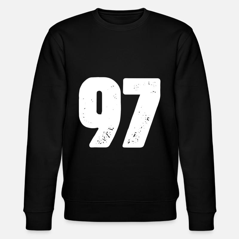 97 Numéro maillot - Sweat bio CHANGER Stanley/Stella Unisexe - noir