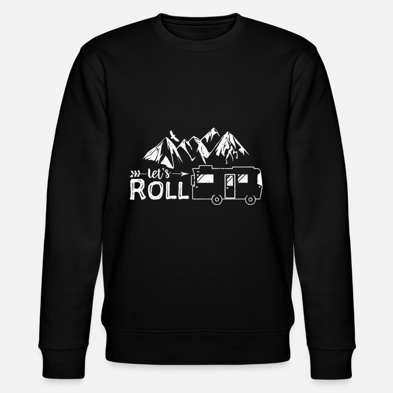 Let's Roll - Camping - Stanley/Stella Unisex Bio-Sweatshirt CHANGER - Schwarz